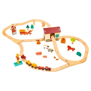 mentari 農莊火車軌道組  MT7703  1盒  105.5x73x18 cm