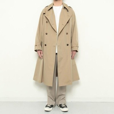 ジャケット・アウター AURALEE FINX POLYESTER BIG TRENCH COAT AURALEE Finx Polyester Big Trench Coat | 大阪心斎橋のメンズ