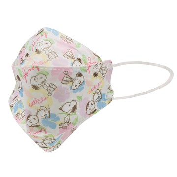 【Snoopy 史努比】 宏瑋KF94史努比立體醫療口罩-花花 （10入/盒） （20.8x8cm） _廠商直送