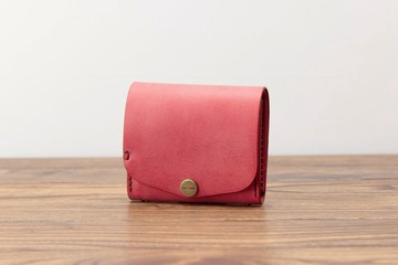 BRIDLE 對折式皮夾 / 紅色 ※訂製商品