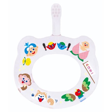 akachan honpo - HAMICO 環形寶寶牙刷-桃太郎-日本製