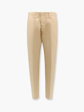 Cotton trosuer with leather logo patch - TOM FORD - gender_Man