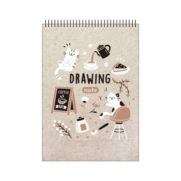 18K上翻活頁素描本-動物餐廳