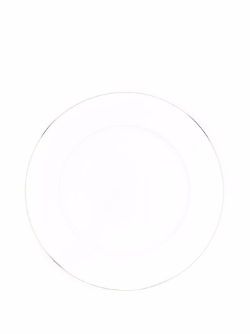 SIEGER by FÜRSTENBERG - Treasure Platinum rimmed dinner plate - unisex - Porcelain - One Size - White