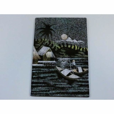 ベトナムの伝統工芸品『エッグアート』　田舎の原風景　手作りアート ベトナムの伝統工芸品『エッグアート』田舎の原風景手作りアート