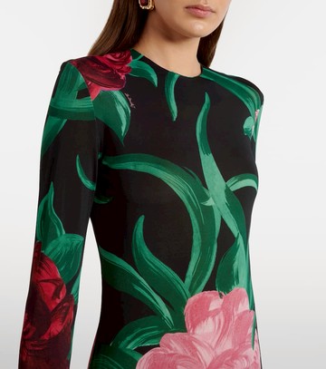 La DoubleJ Alba floral jersey midi dress