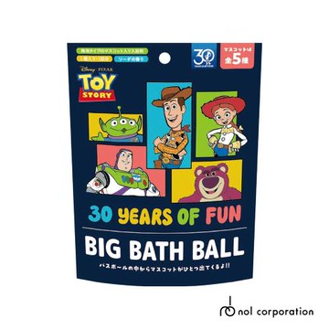 日本NOL-玩具總動員30週年入浴球-BIG加大版x4(附公仔/泡澡球/沐浴球/限量)