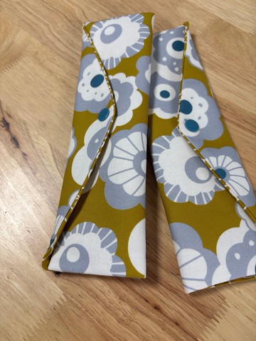 文青風環保純棉筷袋 陽光燦爛 花田 亮眼大地黃 厚實手感 日本 潮