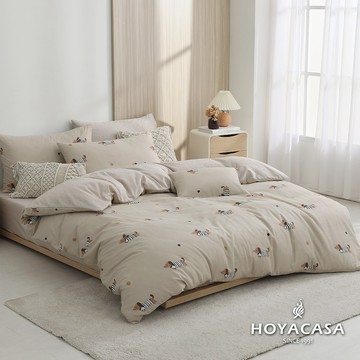 HOYACASA 精梳棉兩用被床包組(天絲入棉30%)｜淘氣歷險｜(單人/雙人/加大)