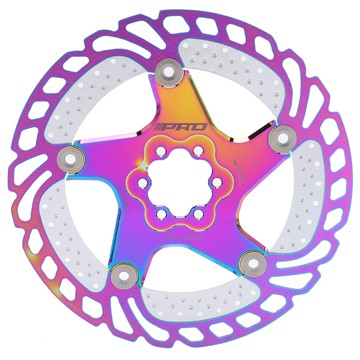 [Lixada] 山地自行車鍍鈦冷卻碟剎盤片 6 釘自行車配件(203 毫米 8 英寸)