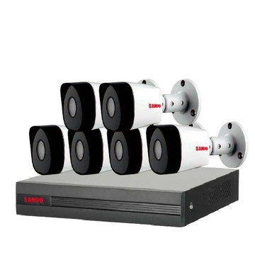 SAMPO 昌運監視器 組合 DR-TW1508HQI 8路 5M-N/1080P XVR 主機+VK-TW0221ZSN 2MP HDCVI 紅外槍型攝影機*6