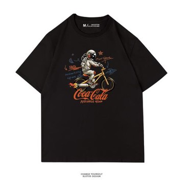 嘻哈nasat純棉寬松情侶裝短袖