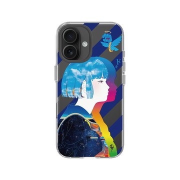 iPhone 16 Clear Case（相機按鈕） 透明 - MITSUME - Blue bird