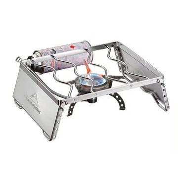 Campingmoon 柯曼 不鏽鋼瓦斯爐防風支架  銀色  1個