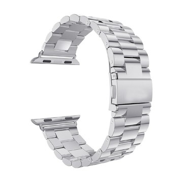 AHOYE 42/44/45/46/49mm Apple Watch 不鏽鋼金屬錶帶 銀色