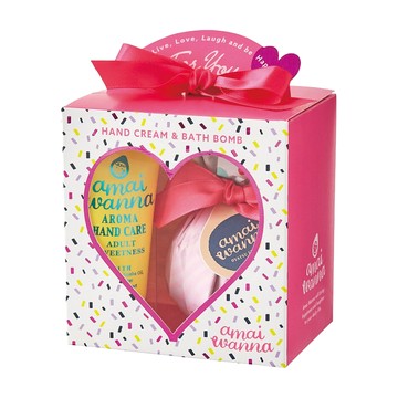 amai wanna 碳酸入浴球 + 護手霜套裝 HAND CREAM & BATH BOMB  1組  150g