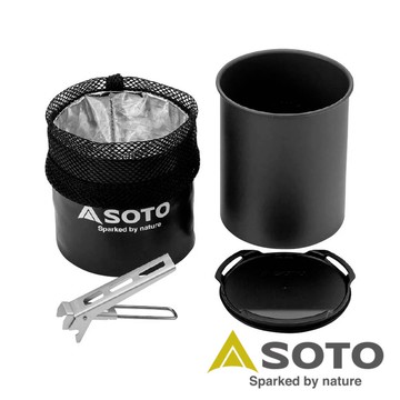 【SOTO】輕便鋁杯4件烹調組 SOD-522 戶外 露營 登山 健行 休閒 便攜 鋁杯 炊具 烹調組