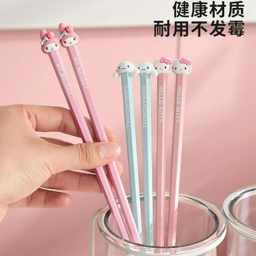 🌸臺灣發貨🌸環保餐具 健康愉筷 國小餐具 卡通筷子 家用高檔抗菌單人裝一人一筷 可愛專用 快防黴防滑兒童筷 質感餐具