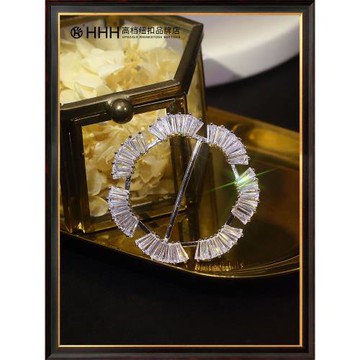 HHH高檔鋯石紐扣 衣角打結扣下擺T恤扣環高端絲巾扣 日字扣角扣