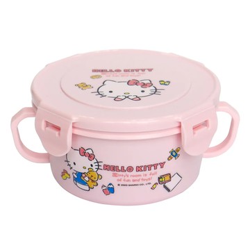 Sanrio 三麗鷗 Hello Kitty 凱蒂貓 不鏽鋼雙耳隔熱碗 400ML  1個