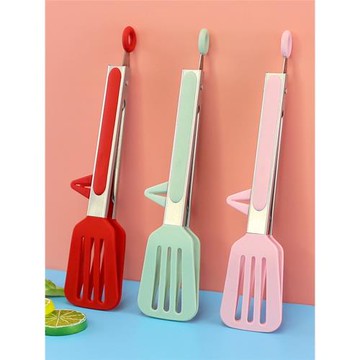 硅膠煎鏟夾子不粘鍋專用耐高溫廚房烹飪食物夾酒店烘焙防燙燒烤夾