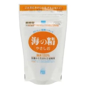 海の精 国産塩 伊豆大島産 やきしお スタンドパック 150G × 10