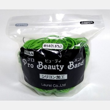 日本製 FLORA美髮專業用橡皮筋 耐久性 耐熱塑 高拉力 150g /盒 #14 (1.5mm)