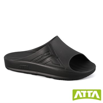 ATTA 40厚均壓散步拖鞋-黑色