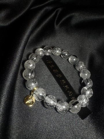 女巫彩寶 。吸收負能 穩定 轉運 12mm 透體 黑髮晶 大咪數 黑髮晶