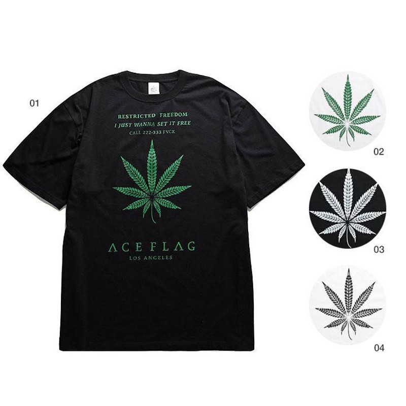 ACE FLAG Tシャツ 半袖 大きいサイズ エースフラッグ シンプル 大麻 マリファナ ヘンプ ロゴ チカーノ ローライダー |  LINEショッピング