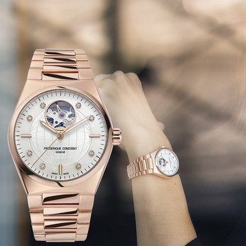 CONSTANT 康斯登 Highlife 小鏤空鑽石機械女錶 套錶 新年開運 送禮推薦 FC-310MPWD2NH4B