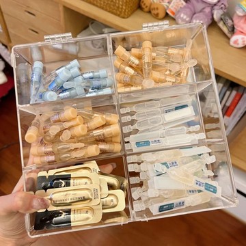 美容院推車上收納盒面膜護膚品紋繡工具化妝棉化妝品收納筐儲物盒