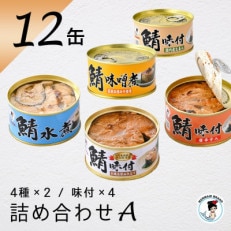 鯖缶詰12缶詰め合わせ A