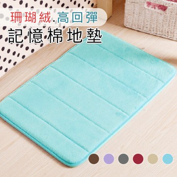 🔥隔日到貨🔥珊瑚絨記憶地墊 地毯 地墊 腳踏墊 防滑墊 止滑墊 踏墊 浴室地墊 廚房 客廳 吸水 居家