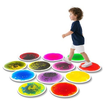 Mattoncino rotondo colorato liquido感官地墊液體彩磚早教中心