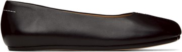 MM6 Maison Margiela 黑色 Leather Anatomic 芭蕾鞋