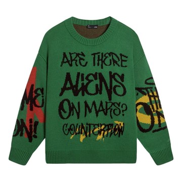 Li-Ning CF Mars Graphic Crew Neck Sweater 'Green'