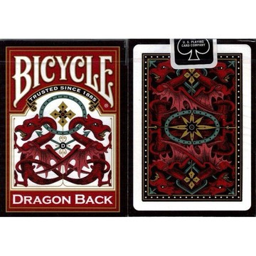 【USPCC 撲克】BICYCLE RED DRAGON 撲克牌 紙牌 時尚紅龍-S10322424