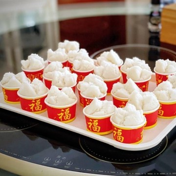 🔥臺灣出貨🔥福建泉州閩南蒸發糕碗糕拜拜紅色食品級免洗紙杯特色米糕專用碗
