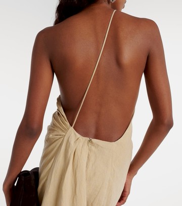 Tove Riya draped linen maxi dress