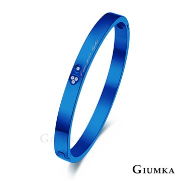 對手環｜一生一世．藍色款．鈦鋼手鐲