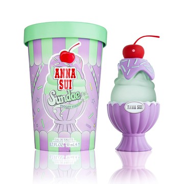 ANNA SUI安娜蘇 SUNDAE果漾聖代淡香水-Violet Vibe戀愛紫檸50ML