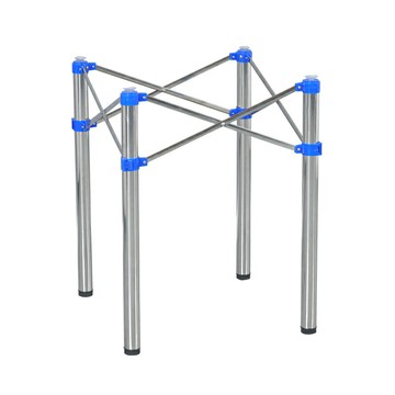 優樂悅~桌架子桌腿支架折疊桌架不銹鋼餐臺腳加厚桌子腿圓桌腿伸縮桌腳架