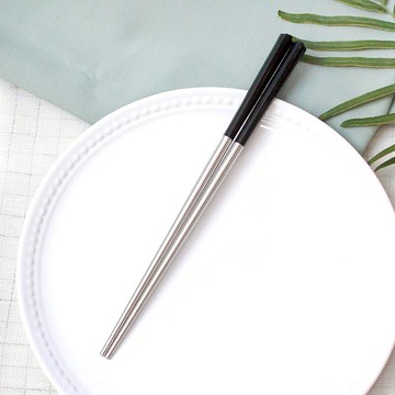 花瓣不銹鋼筷5雙入 (沉黑)