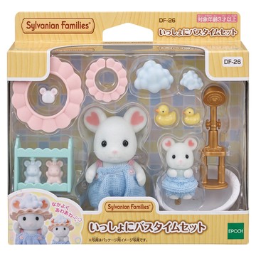 EPOCH Sylvanian Families 森林家族 棉花糖鼠泡泡洗澡組 EP15608 3歲以上  1盒