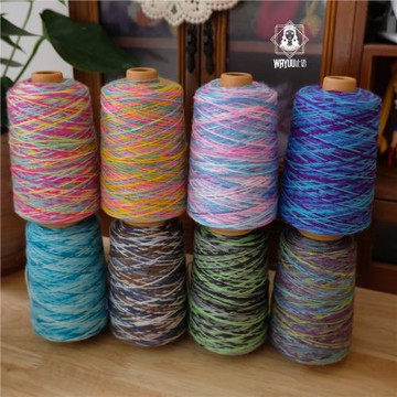 哥倫比亞進口wayuu線手工編織瓦尤包DIY材料段染瓦尤線 30元50克