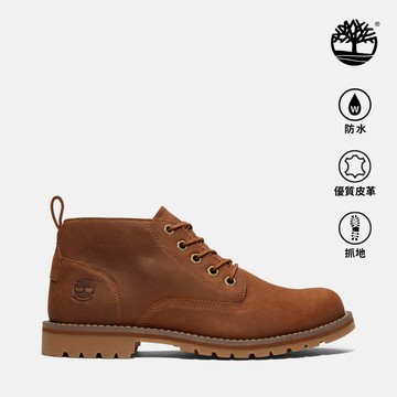 Timberland 男款棕色休閒防水中筒靴|A2BFYF13