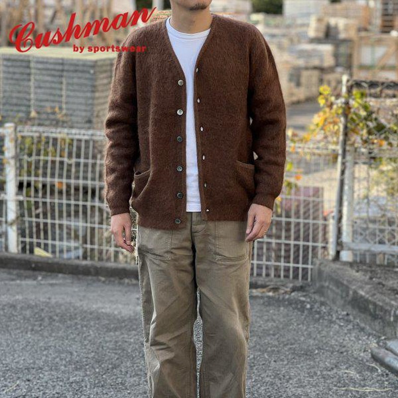 美品】CUSHMANクッシュマン ウール100%スクールカーディガン