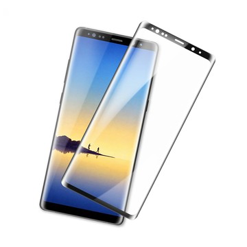 Samsung 超值3入組 Note8保護貼 全膠貼合 曲面 黑色 9H鋼化玻璃膜 手機 螢幕保護貼 Note8曲面鋼化膜 自動吸附 玻璃保護貼