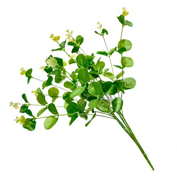 FLORAL M 花藝 仿真尤加利葉花材 居家裝飾  1個  綠色